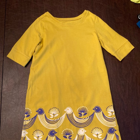 Tea Collection Girls Iona Graphic Dress size 8 in Citronelle - Picture 2 of 4